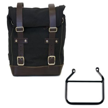 Canvas side pannier 10L-14L + Left Subframe Triumph Speed 400 & Scrambler 400 X