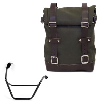 Canvas side pannier 10L-14L + Right Subframe Triumph Street Scrambler 900 (2026 until now)