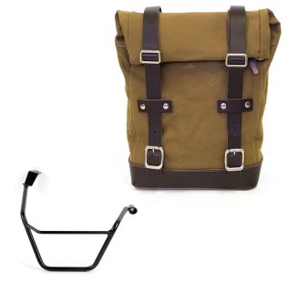 Canvas side pannier 10L-14L + Right Subframe Triumph Street Scrambler 900 (2026 until now)