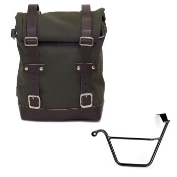 Canvas side pannier 10L-14L + Left Subframe Triumph Street Scrambler 900 (2026 until now)