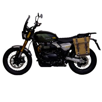 Canvas side pannier 10L-14L + Left Subframe Triumph Street Scrambler 900 (2026 until now)