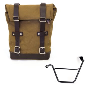 Canvas side pannier 10L-14L + Left Subframe Triumph Street Scrambler 900 (2026 until now)