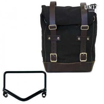 Side Pannier Canvas + R18 frame for Fishtail exhaust