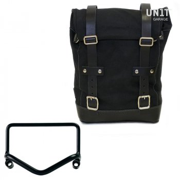 Side Pannier Canvas + R18 frame for Fishtail exhaust