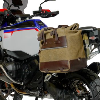 Cult Canvas Side Bag 40L – 50L + Left Aluminium plate BMW R1300GS ADV