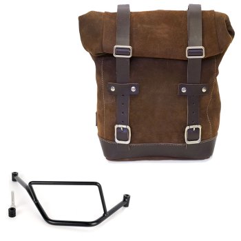Waxed suede side pannier 10L-14L + Right Frame BMW F450GS