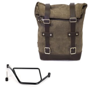 Waxed suede side pannier 10L-14L + Right Frame BMW F450GS