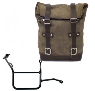 Waxed suede side pannier 10L-14L + Right Subframe BMW F900GS