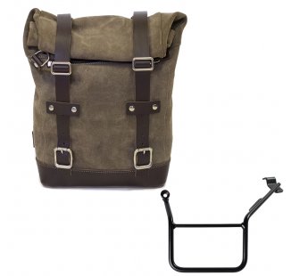 Waxed suede side pannier 10L-14L + Left Subframe BMW F900GS