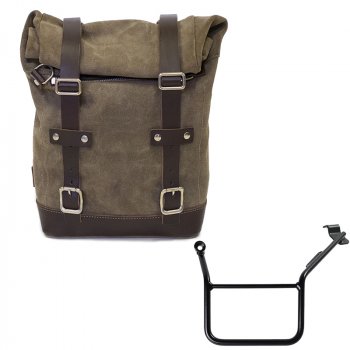 Waxed suede side pannier 10L-14L + Left Subframe BMW F900GS