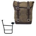 Waxed suede side pannier 10L-14L + Right Frame KTM 1290/1390 Super Adventure S-R