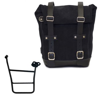 Waxed suede side pannier 10L-14L + Right Frame KTM 1290/1390 Super Adventure S-R