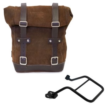 Waxed suede side pannier 10L-14L + Left Frame KTM 1290/1390 Super Adventure S-R