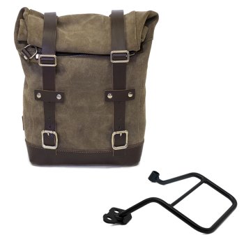 Waxed suede side pannier 10L-14L + Left Frame KTM 1290/1390 Super Adventure S-R