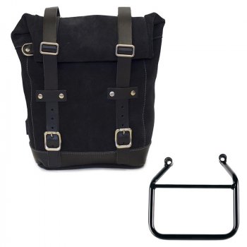 Waxed suede side pannier 10L-14L + Left Subframe Triumph Speed 400 & Scrambler 400 X