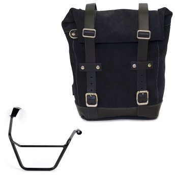 Waxed suede side pannier 10L-14L + Right Subframe Triumph Street Scrambler 900 (2026 until now)