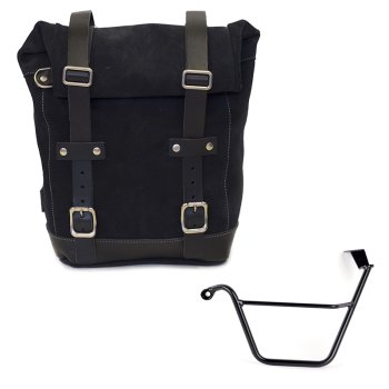 Waxed suede side pannier 10L-14L + Left Subframe Triumph Street Scrambler 900 (2026 until now)