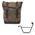 Waxed suede side pannier 10L-14L + Left Subframe Triumph Street Scrambler 900 (2026 until now)