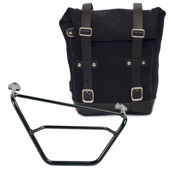 Waxed Suede Side Pannier + Right subframe R1200 GS LC