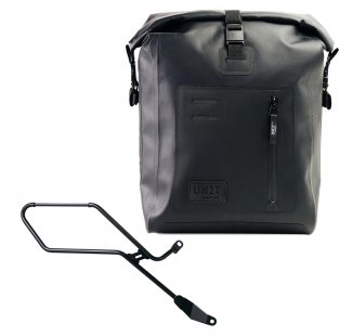 Khali side pannier in TPU + Right Frame Triumph Bonneville Bobber