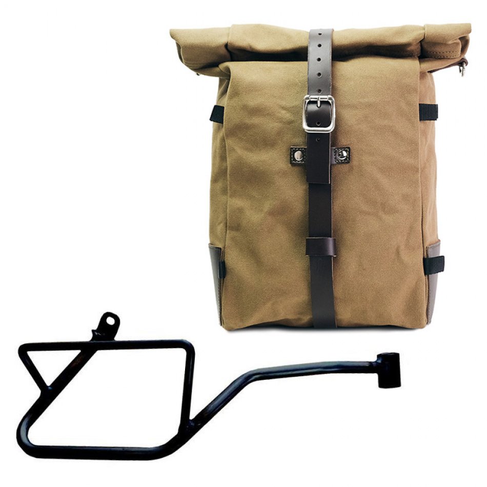 Canvas Pure Side Bag + Right Frame Guzzi V7 EURO5