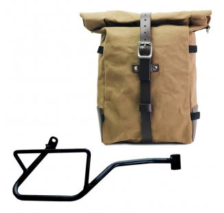 Canvas Pure Side Bag + Right Frame Guzzi V7 EURO5