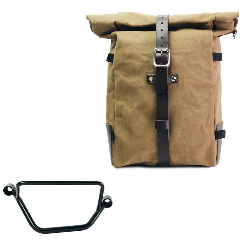 Canvas Pure Side Bag + Right Frame Honda GB350S