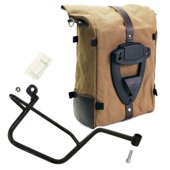 Canvas Pure Side Bag + Right Frame Moto Guzzi V7
