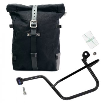 Canvas Pure Side Bag + Left Frame Moto Guzzi V7