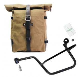 Canvas Pure Side Bag + Left Frame Moto Guzzi V7