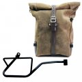 Waxed suede side pannier Pure + Right Frame Moto Guzzi V7 EURO5 PLUS (2025 until now)