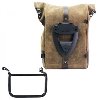Waxed suede side pannier Pure + Right Frame Royal Enfield Himalayan 450 (2024 until now)