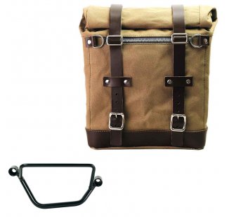 Canvas Side Pannier Scram 22L-30L + Right Frame Honda GB350S
