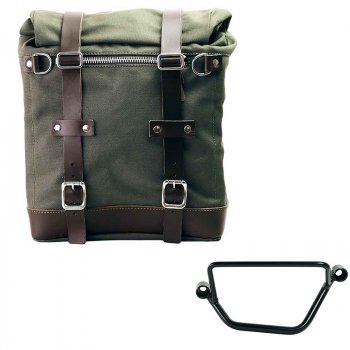 Canvas Side Pannier Scram 22L-30L + Left Frame Honda GB350S