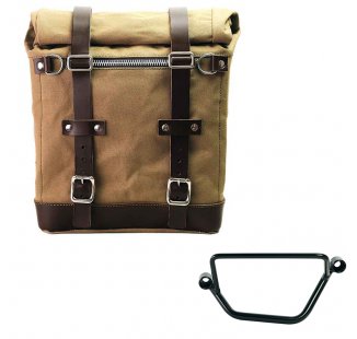 Canvas Side Pannier Scram 22L-30L + Left Frame Honda GB350S