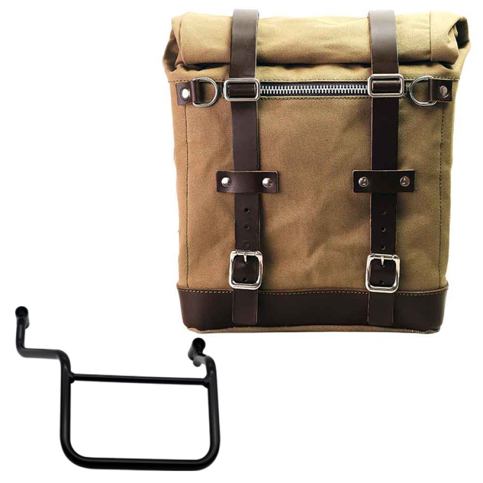 Canvas Side Pannier Scram 22L-30L + Right Frame Honda Transalp 750 (2023 until now)