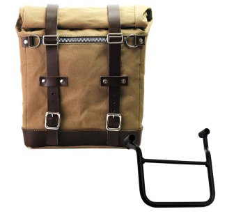 Canvas Side Pannier Scram 22L-30L + Left Frame Honda Transalp 750 (2023 until now)