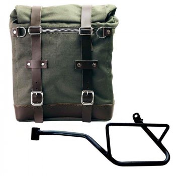 Canvas Side Pannier Scram 22L-30L + Left Frame Moto Guzzi V7 EURO5 PLUS (2025 until now)