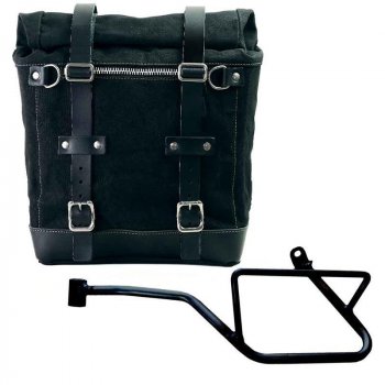 Canvas Side Pannier Scram 22L-30L + Left Frame Moto Guzzi V7 EURO5 PLUS (2025 until now)