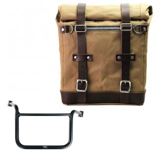 Canvas Side Pannier Scram 22L-30L + Right subrame Moto Guzzi V85TT (2024 until now)