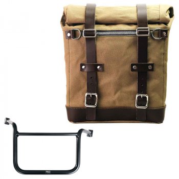 Canvas Side Pannier Scram 22L-30L + Right subrame Moto Guzzi V85TT (2024 until now)