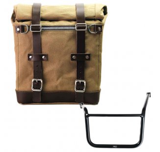Canvas Side Pannier Scram 22L-30L + Left subframe Guzzi V85TT (2024 until now)