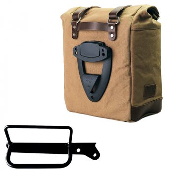Canvas Side Pannier Scram 22L-30L + Right Frame Royal Enfield Hunter 350