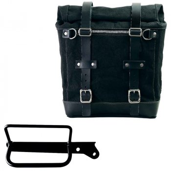 Canvas Side Pannier Scram 22L-30L + Right Frame Royal Enfield Hunter 350