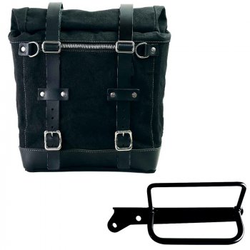 Canvas Side Pannier Scram 22L-30L + Left Frame Royal Enfield Hunter 350