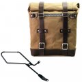 Canvas Side Pannier Scram 22L-30L + Right Frame Triumph Bonneville Bobber