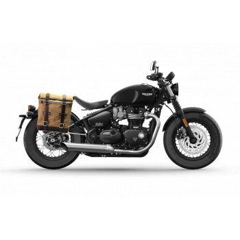 Canvas Side Pannier Scram 22L-30L + Right Frame Triumph Bonneville Bobber