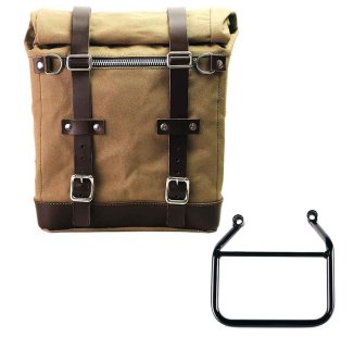 Canvas Side Pannier Scram 22L-30L + Left Subframe Triumph Speed 400 & Scrambler 400 X