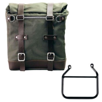 Canvas Side Pannier Scram 22L-30L + Left Subframe Triumph Speed 400 & Scrambler 400 X