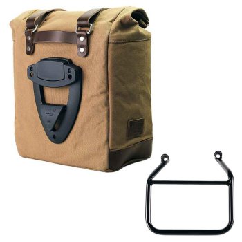 Canvas Side Pannier Scram 22L-30L + Left Subframe Triumph Speed 400 & Scrambler 400 X